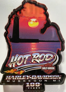 Hot Rod Harley-Davidson magnet